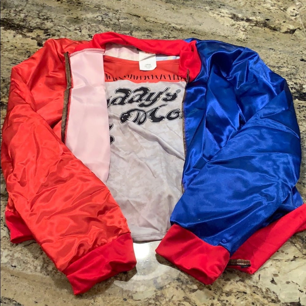 Harley Quinn Jacket with Attached Shirt